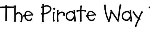 Font : SoupBone-Regular Custom Text : The Pirate Way Test your own text here Click to download or to view this font on a tshirt that can be custom printed in Bali
