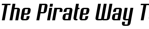 Font : Soupertrouper-Oblique Custom Text : The Pirate Way Test your own text here Click to download or to view this font on a tshirt that can be custom printed in Bali