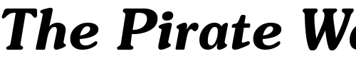 Font : Souvenir-Demi-Italic-BT Custom Text : The Pirate Way Test your own text here Click to download or to view this font on a tshirt that can be custom printed in Bali