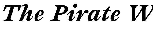 Font : Sovereign-BlackItalic Custom Text : The Pirate Way Test your own text here Click to download or to view this font on a tshirt that can be custom printed in Bali