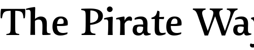Font : Sovereign-DemiBold Custom Text : The Pirate Way Test your own text here Click to download or to view this font on a tshirt that can be custom printed in Bali
