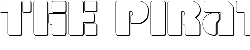 Font : Space-Cruiser-Shadow Custom Text : The Pirate Way Test your own text here Click to download or to view this font on a tshirt that can be custom printed in Bali