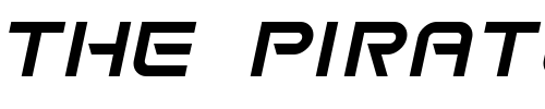 Font : Space-Frigate-Italic Custom Text : The Pirate Way Test your own text here Click to download or to view this font on a tshirt that can be custom printed in Bali