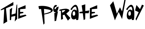 Font : Space-Up-Yer-Life Custom Text : The Pirate Way Test your own text here Click to download or to view this font on a tshirt that can be custom printed in Bali