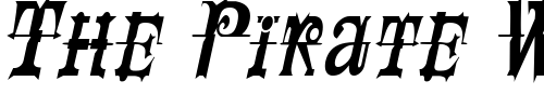 Font : SpaceIveyCondensed-Italic Custom Text : The Pirate Way Test your own text here Click to download or to view this font on a tshirt that can be custom printed in Bali