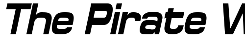 Font : SpaceOutBoldCondensed-Italic Custom Text : The Pirate Way Test your own text here Click to download or to view this font on a tshirt that can be custom printed in Bali