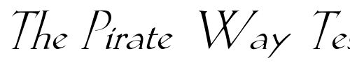 Font : Spaden-Italic Custom Text : The Pirate Way Test your own text here Click to download or to view this font on a tshirt that can be custom printed in Bali