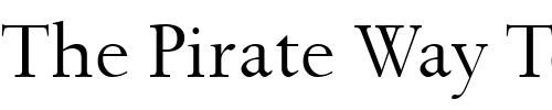 Font : SpectrumMT Custom Text : The Pirate Way Test your own text here Click to download or to view this font on a tshirt that can be custom printed in Bali