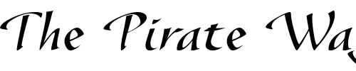 Font : Speedball-Regular Custom Text : The Pirate Way Test your own text here Click to download or to view this font on a tshirt that can be custom printed in Bali