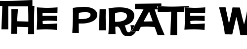 Font : Square-Meal-Hearty Custom Text : The Pirate Way Test your own text here Click to download or to view this font on a tshirt that can be custom printed in Bali