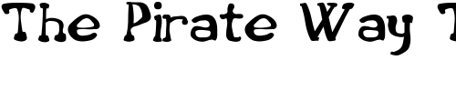 Font : Star-5-Five Custom Text : The Pirate Way Test your own text here Click to download or to view this font on a tshirt that can be custom printed in Bali