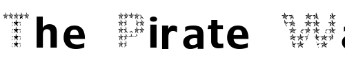 Font : StarCapitals Custom Text : The Pirate Way Test your own text here Click to download or to view this font on a tshirt that can be custom printed in Bali