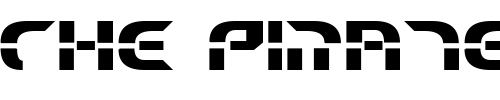 Font : Starfighter-Beta-Bold Custom Text : The Pirate Way Test your own text here Click to download or to view this font on a tshirt that can be custom printed in Bali