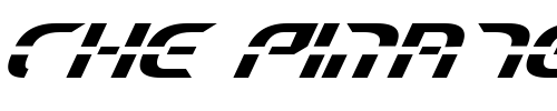 Font : Starfighter-Beta-Italic Custom Text : The Pirate Way Test your own text here Click to download or to view this font on a tshirt that can be custom printed in Bali