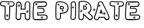 Font : StarryFHope Custom Text : The Pirate Way Test your own text here Click to download or to view this font on a tshirt that can be custom printed in Bali