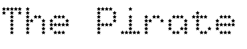 Font : StarryTypeLA Custom Text : The Pirate Way Test your own text here Click to download or to view this font on a tshirt that can be custom printed in Bali