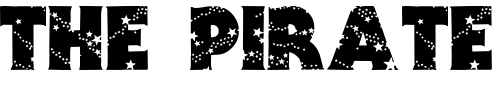 Font : Stars Custom Text : The Pirate Way Test your own text here Click to download or to view this font on a tshirt that can be custom printed in Bali