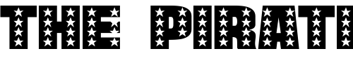 Font : StarsCaps Custom Text : The Pirate Way Test your own text here Click to download or to view this font on a tshirt that can be custom printed in Bali