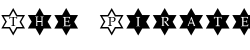 Font : StarsOfDavid Custom Text : The Pirate Way Test your own text here Click to download or to view this font on a tshirt that can be custom printed in Bali