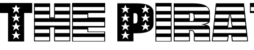 Font : StarsStripes Custom Text : The Pirate Way Test your own text here Click to download or to view this font on a tshirt that can be custom printed in Bali