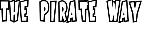 Font : StartlingFontOpen Custom Text : The Pirate Way Test your own text here Click to download or to view this font on a tshirt that can be custom printed in Bali