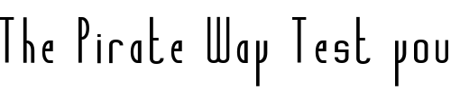 Font : Stelefont Custom Text : The Pirate Way Test your own text here Click to download or to view this font on a tshirt that can be custom printed in Bali