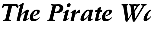 Font : StempelSchneidler-Bold-Italic Custom Text : The Pirate Way Test your own text here Click to download or to view this font on a tshirt that can be custom printed in Bali