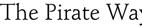 Font : StempelSchneidlerRoman Custom Text : The Pirate Way Test your own text here Click to download or to view this font on a tshirt that can be custom printed in Bali
