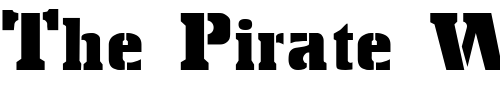 Font : Stencil-Export Custom Text : The Pirate Way Test your own text here Click to download or to view this font on a tshirt that can be custom printed in Bali