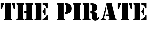 Font : Stencil-ICG Custom Text : The Pirate Way Test your own text here Click to download or to view this font on a tshirt that can be custom printed in Bali