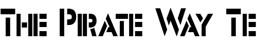 Font : Stencil-Sans-Condensed-Normal Custom Text : The Pirate Way Test your own text here Click to download or to view this font on a tshirt that can be custom printed in Bali
