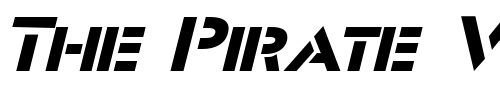 Font : Stencil-Sans-Extended-Italic Custom Text : The Pirate Way Test your own text here Click to download or to view this font on a tshirt that can be custom printed in Bali