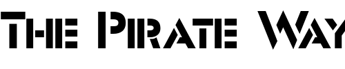 Font : Stencil-Sans-Normal Custom Text : The Pirate Way Test your own text here Click to download or to view this font on a tshirt that can be custom printed in Bali