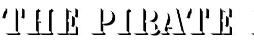 Font : Stencil_Becker_Only_Shadow Custom Text : The Pirate Way Test your own text here Click to download or to view this font on a tshirt that can be custom printed in Bali