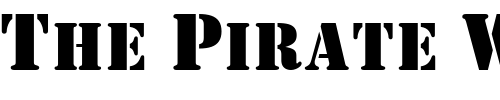 Font : Stensil-Normal Custom Text : The Pirate Way Test your own text here Click to download or to view this font on a tshirt that can be custom printed in Bali