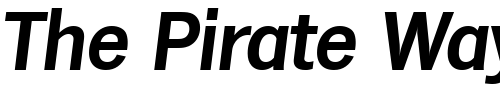 Font : StephenBecker-Bold-Italic Custom Text : The Pirate Way Test your own text here Click to download or to view this font on a tshirt that can be custom printed in Bali
