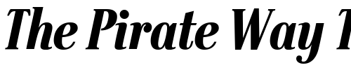 Font : SteppITC-UltraItalic-xPDF Custom Text : The Pirate Way Test your own text here Click to download or to view this font on a tshirt that can be custom printed in Bali