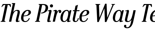 Font : SteppITCStd-BoldItalic-xPDF Custom Text : The Pirate Way Test your own text here Click to download or to view this font on a tshirt that can be custom printed in Bali