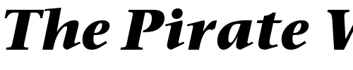 Font : Stone-Serif-OS-ITC-TT-BoldIta Custom Text : The Pirate Way Test your own text here Click to download or to view this font on a tshirt that can be custom printed in Bali