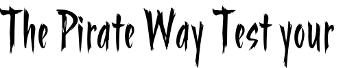 Font : StrangerITC Custom Text : The Pirate Way Test your own text here Click to download or to view this font on a tshirt that can be custom printed in Bali