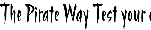 Font : StrangerITC-TT Custom Text : The Pirate Way Test your own text here Click to download or to view this font on a tshirt that can be custom printed in Bali