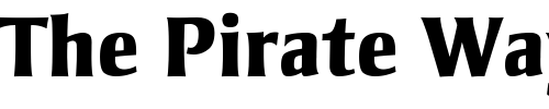 Font : StrayhornMT-ExtraBoldOsF Custom Text : The Pirate Way Test your own text here Click to download or to view this font on a tshirt that can be custom printed in Bali