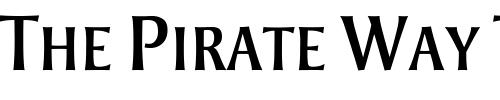 Font : StrayhornMT-RegularSC Custom Text : The Pirate Way Test your own text here Click to download or to view this font on a tshirt that can be custom printed in Bali