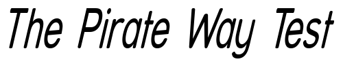 Font : Street---Thin-Italic Custom Text : The Pirate Way Test your own text here Click to download or to view this font on a tshirt that can be custom printed in Bali