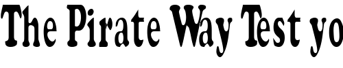 Font : Stretch-Plain Custom Text : The Pirate Way Test your own text here Click to download or to view this font on a tshirt that can be custom printed in Bali
