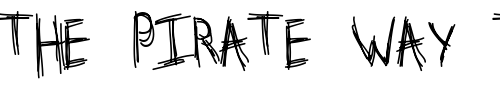 Font : Stridslysten-Medium Custom Text : The Pirate Way Test your own text here Click to download or to view this font on a tshirt that can be custom printed in Bali