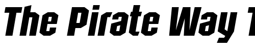 Font : Structia-Rg-Italic Custom Text : The Pirate Way Test your own text here Click to download or to view this font on a tshirt that can be custom printed in Bali
