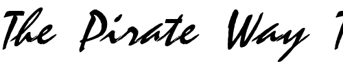 Font : Stucco-Italic Custom Text : The Pirate Way Test your own text here Click to download or to view this font on a tshirt that can be custom printed in Bali