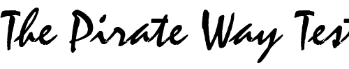 Font : Stucco-Normal Custom Text : The Pirate Way Test your own text here Click to download or to view this font on a tshirt that can be custom printed in Bali