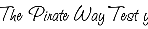 Font : Studio-Script-Alt-ITC-TT Custom Text : The Pirate Way Test your own text here Click to download or to view this font on a tshirt that can be custom printed in Bali